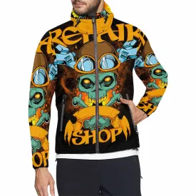 Men's Windbreaker printed Repair shop