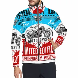 Men's Windbreaker printed ride slogan monogram