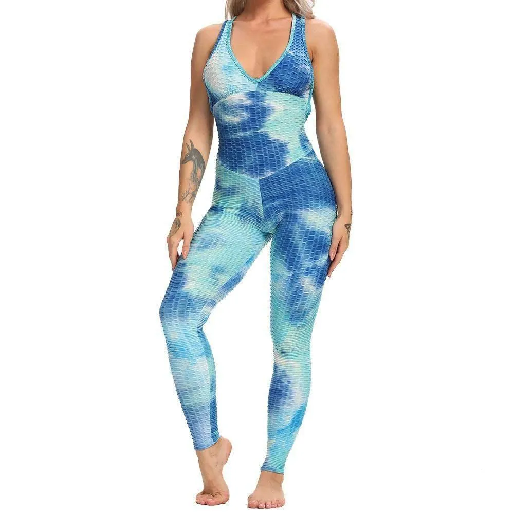 Multi-Color Backless Yoga Suit