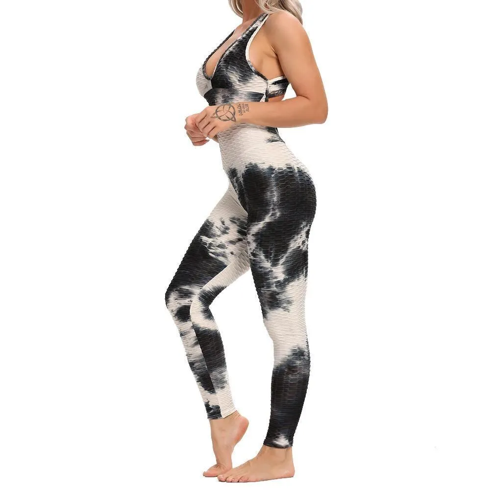 Multi-Color Backless Yoga Suit