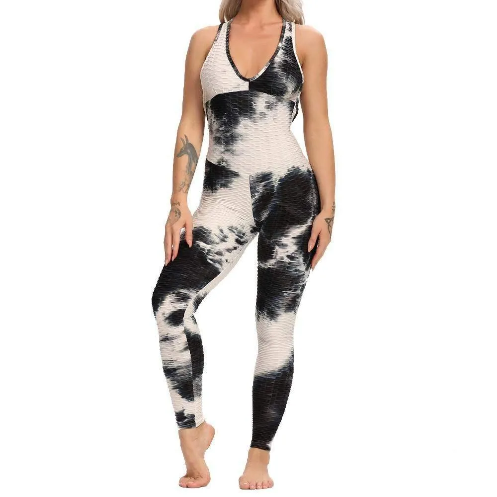Multi-Color Backless Yoga Suit