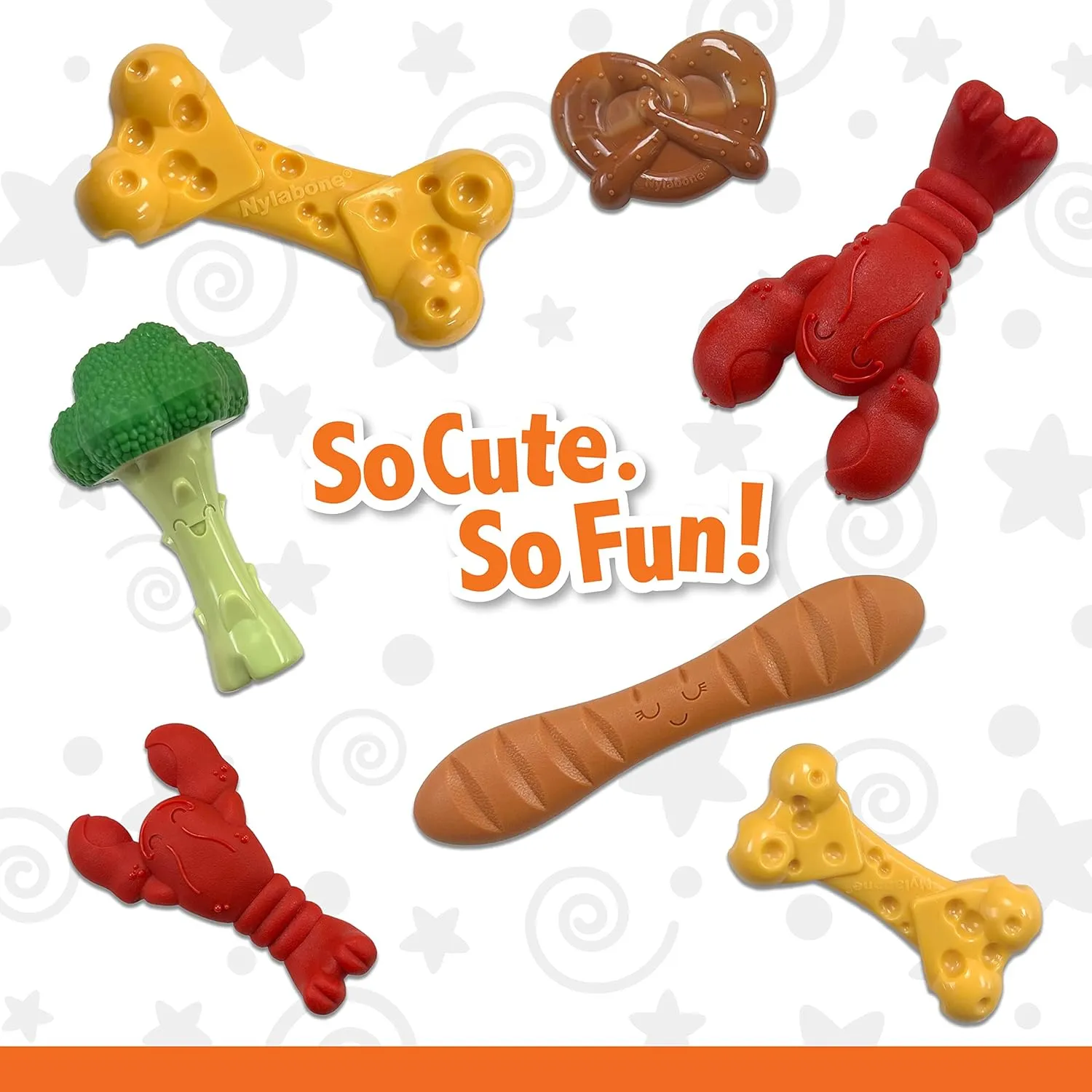 Nylabone Lobster Power Chew Toy for Dogs, Dog Toys for Aggressive Chewers, Filet Mignon Flavor, X-Large Dogs - 50  lbs, 1 Count