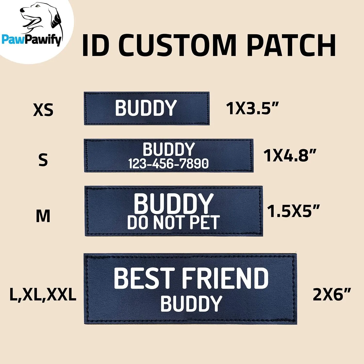 PawPawify Custom No Pull Dog Harness with Name and Phone Number, Heavy Duty Personalized Pet Vest to Prevent Tugging, Pulling, or Choking, Training and Walking (Purple, M (20-40 LBS))