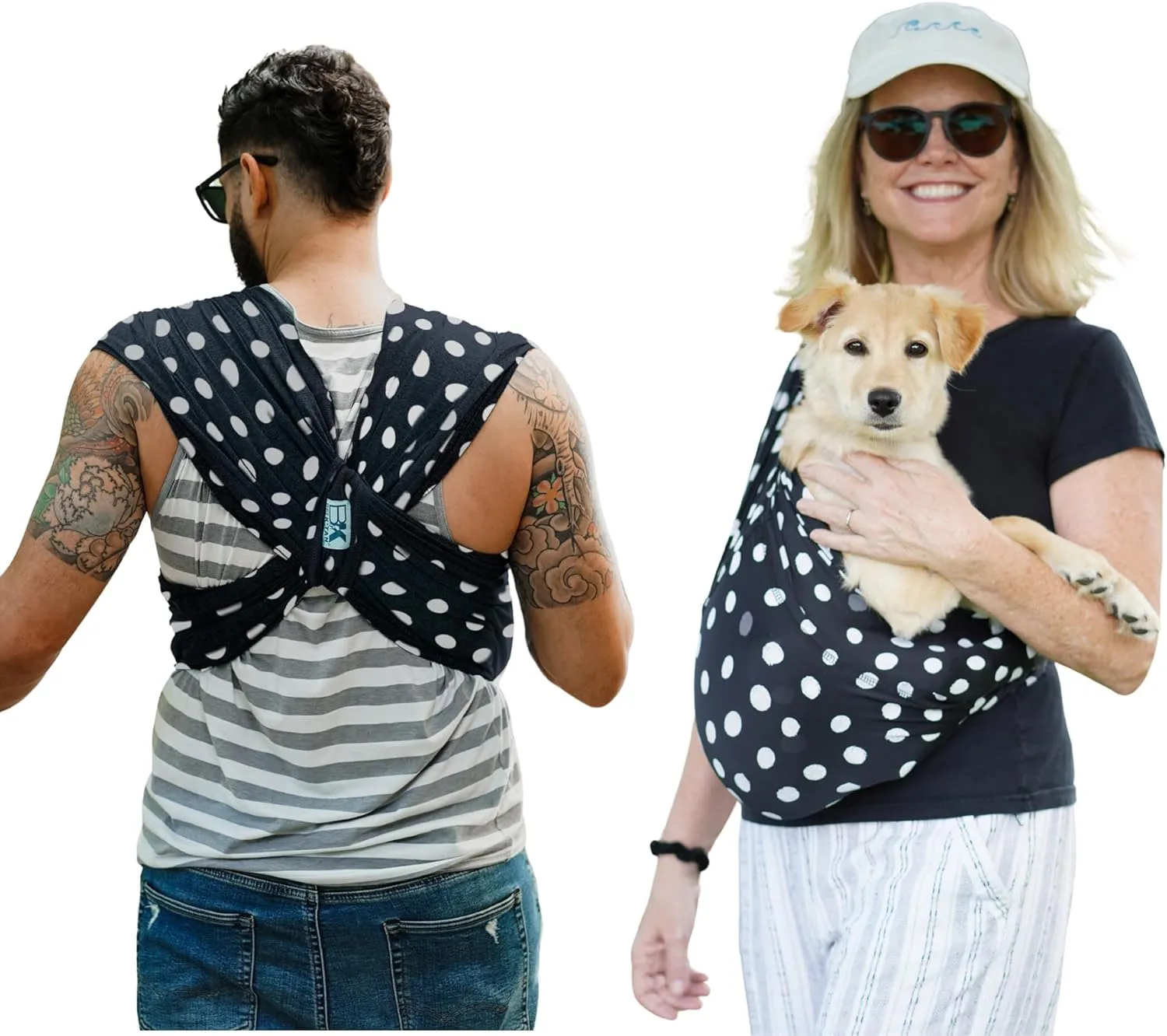 Pet K'tan Dog Sling Carrier: Hands Free for Small Dogs - #1 Pet Travel Accessory & Gift -Bond with New Puppy-Cats & Small Animals- Safe Durable Soft - Anti-Anxiety-Sized for the Human (see size chart)