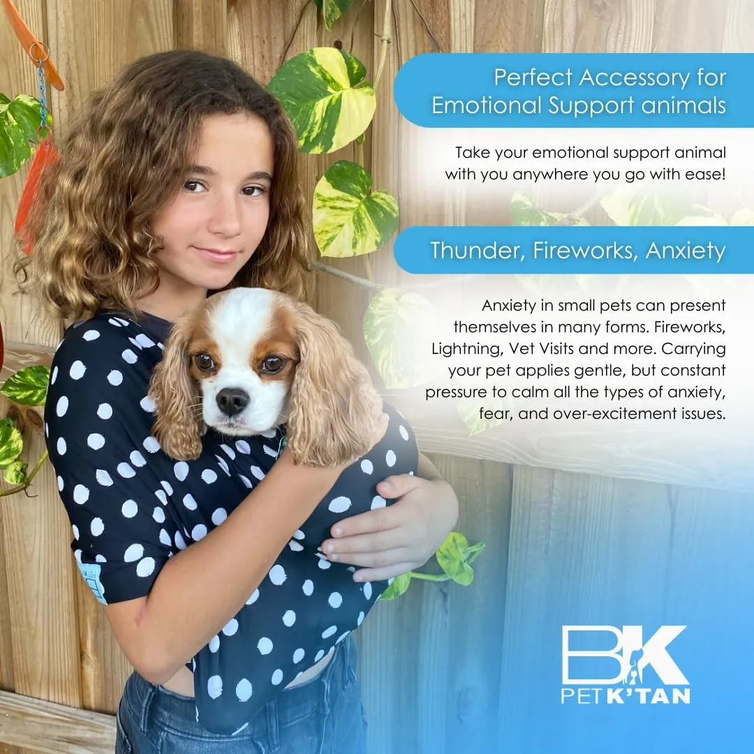 Pet K'tan Dog Sling Carrier: Hands Free for Small Dogs - #1 Pet Travel Accessory & Gift -Bond with New Puppy-Cats & Small Animals- Safe Durable Soft - Anti-Anxiety-Sized for the Human (see size chart)