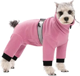 Polar Fleece Dog Coats for Small Medium Dogs, Winter Jacket Sweater Vest Bodysuit, Four-Legged Warm Clothes Pajamas