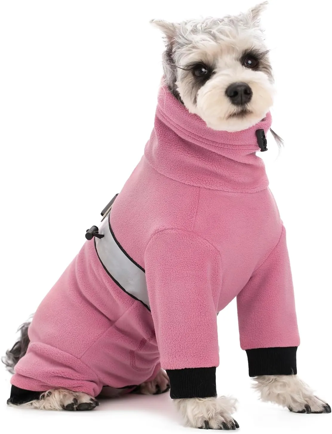 Polar Fleece Dog Coats for Small Medium Dogs, Winter Jacket Sweater Vest Bodysuit, Four-Legged Warm Clothes Pajamas
