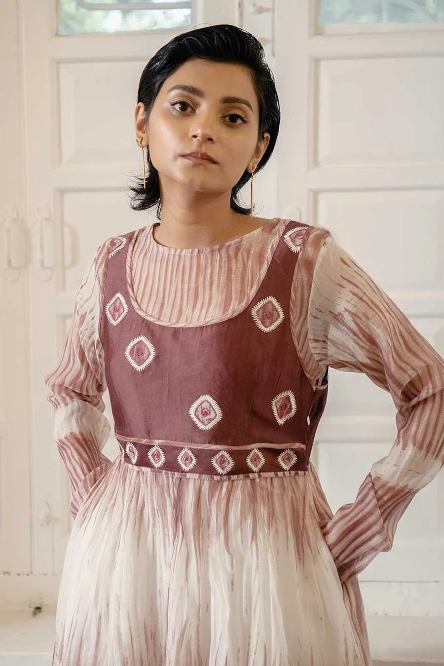 Roseate Bliss Shibori Dress