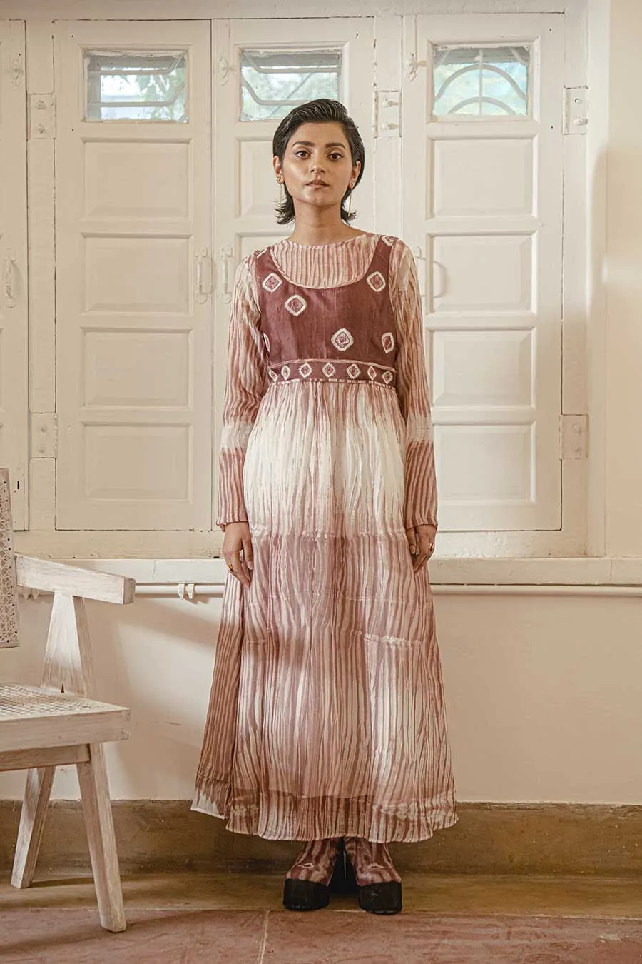 Roseate Bliss Shibori Dress
