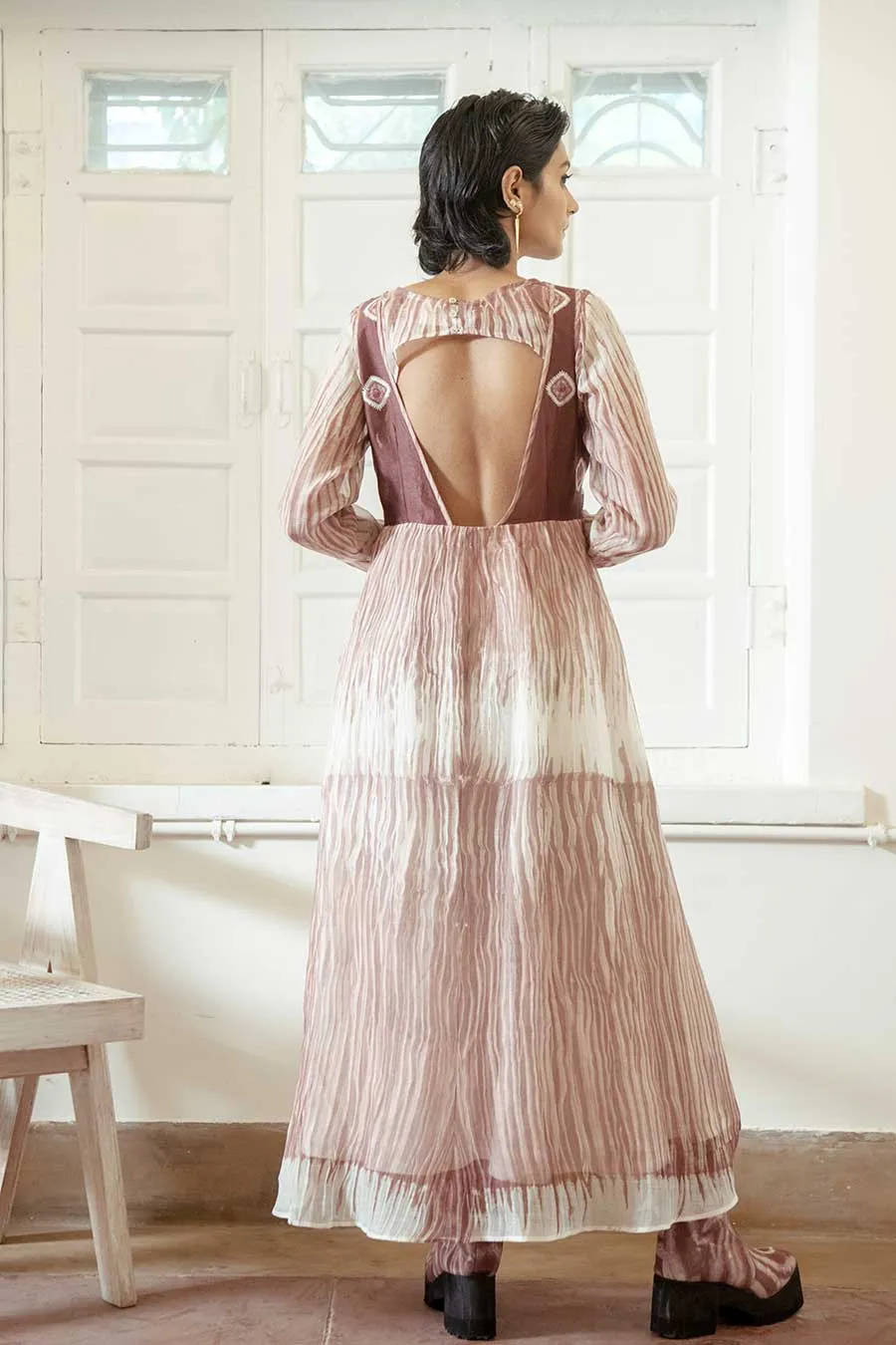 Roseate Bliss Shibori Dress
