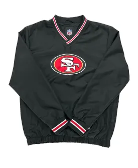 San Francisco 49ers Windbreaker with Pocket - Black