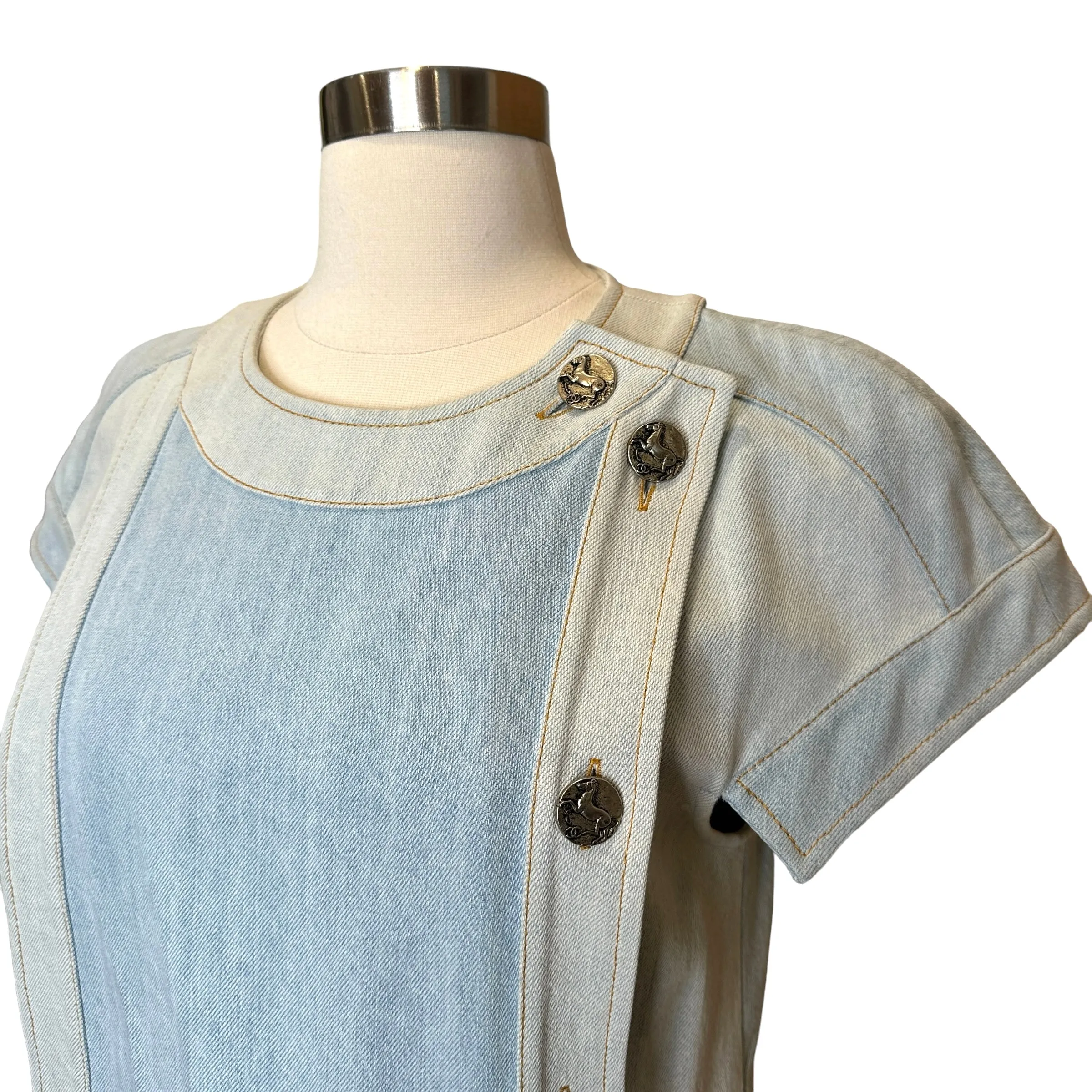 Short Denim Dress - M/L