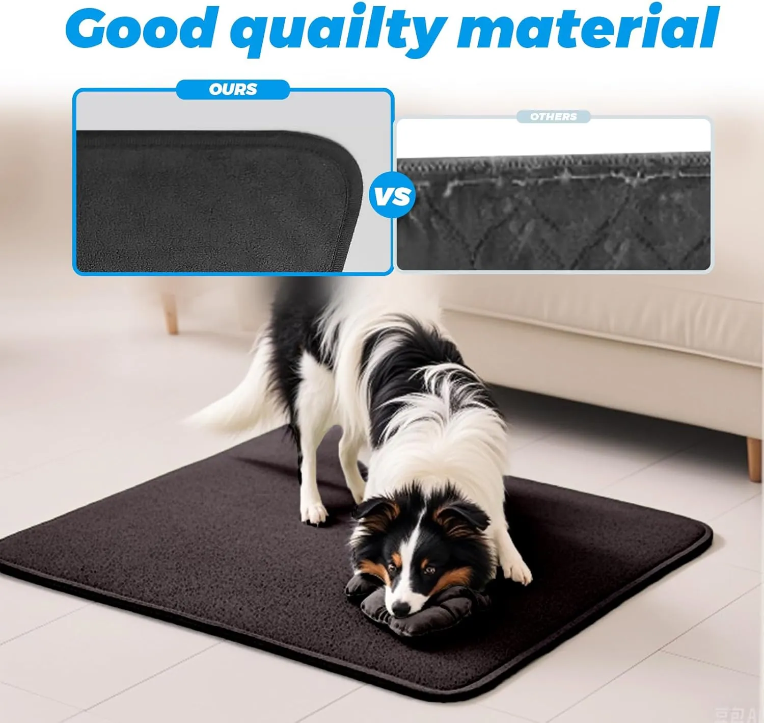 Storystore Reusable Pee Pads for Dogs, Washable, Anti-Slip and Fast Absorbent Dog Mat 2 Pack - Whelping Pad for Training, Puppy Playpen for Incontinence, Housebreak, Crate(18"*24")