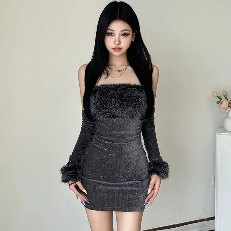 Vvsha Laynie Patchwork Tube Top Dress
