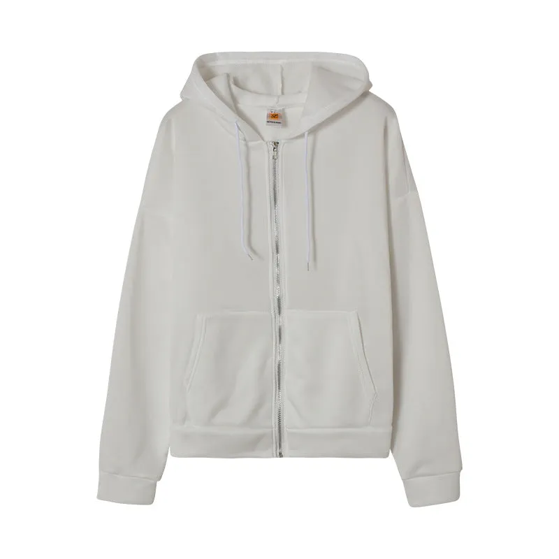 Women Oversized Sweatshirt Long Sleeve Zip Up Hoodies