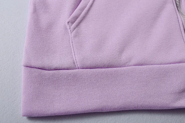 Women Oversized Sweatshirt Long Sleeve Zip Up Hoodies