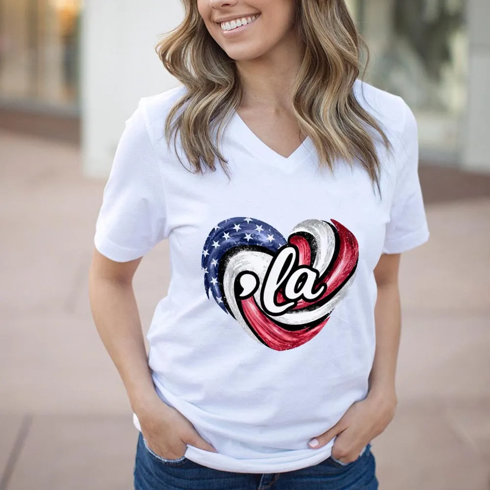 Women's V-neck T-shirt TSVW701