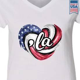 Women's V-neck T-shirt TSVW701