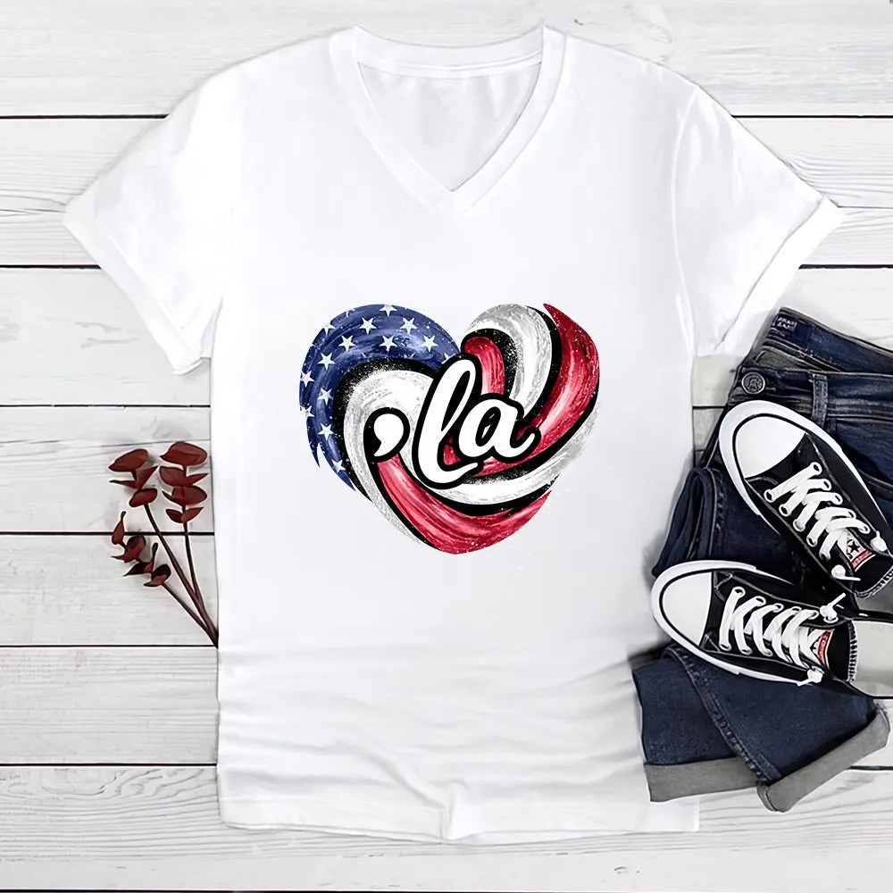 Women's V-neck T-shirt TSVW701