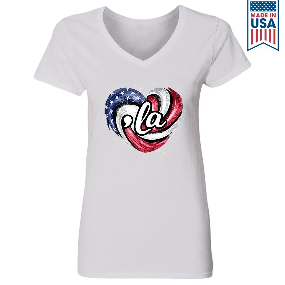 Women's V-neck T-shirt TSVW701