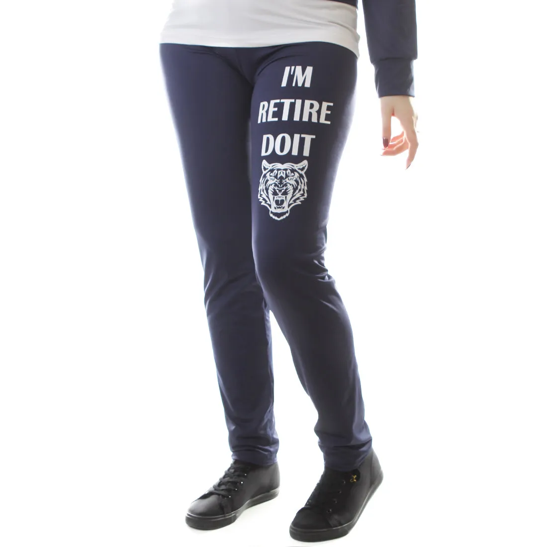 Women's Workout 3 Piece Set/ navy -6224